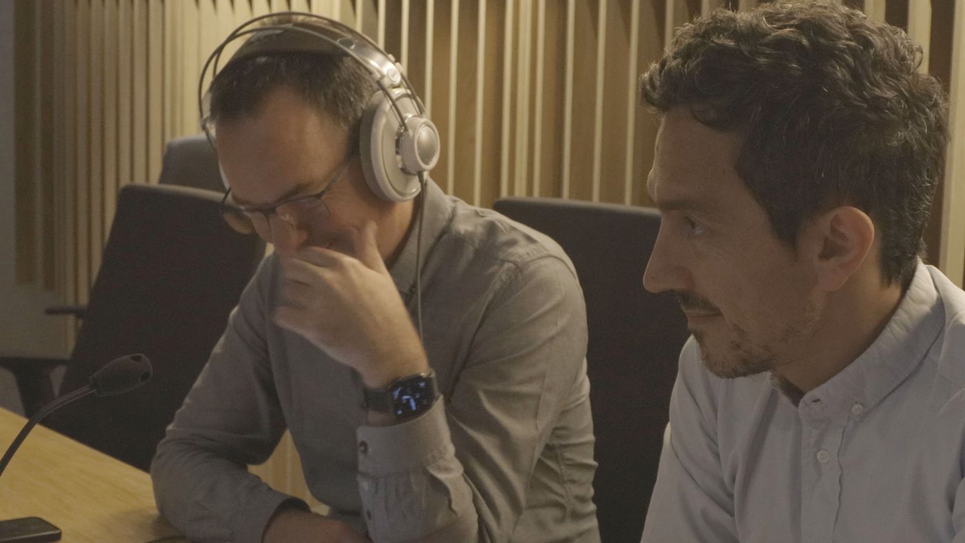 Brothers: A Tale of Two Sons — orchestra recording session